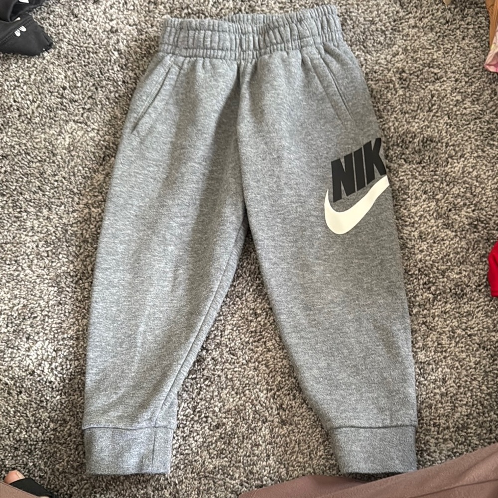 Nike Gray Sweatpants with Elastic Cuffs
